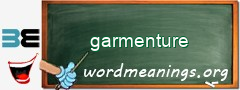 WordMeaning blackboard for garmenture